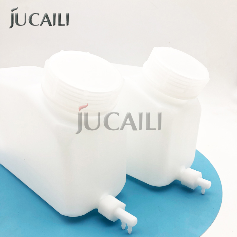 Solvent Printer Ink - 1500ML Witte Inktcirculatie Enkel/Dubbele Uitlaat DTF