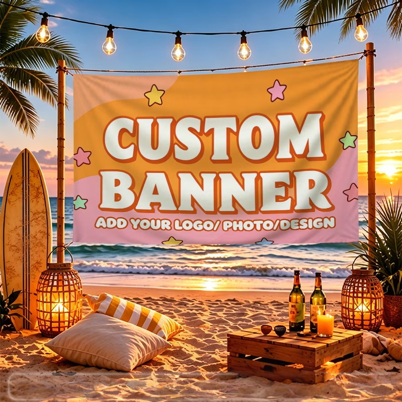 Commercial Printing Images - Aangepaste banner vlaggen geschikt voor gepersonaliseerde