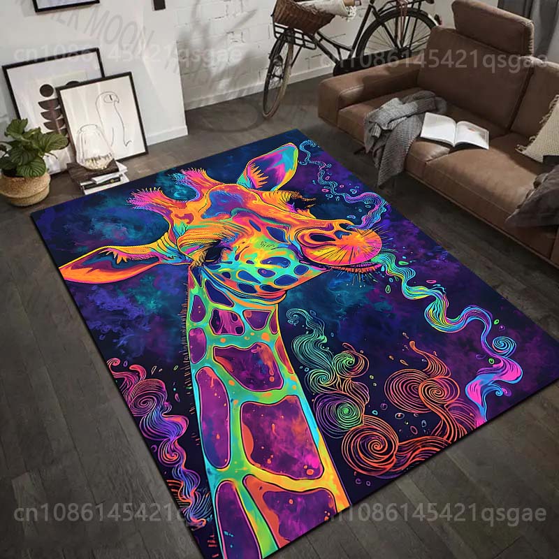 Commercial Printing Images - 1PC Kleurrijke artistieke giraffe afbeelding Print