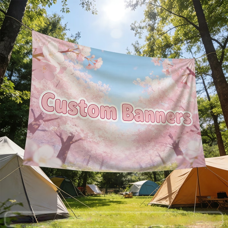 Commercial Printing Images - Aangepaste banner vlaggen geschikt voor gepersonaliseerde