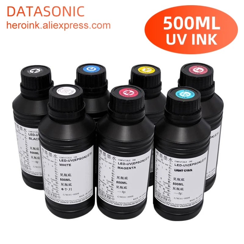 Solvent Printer Ink - 500Ml Fles Led Uv Inkt Voor