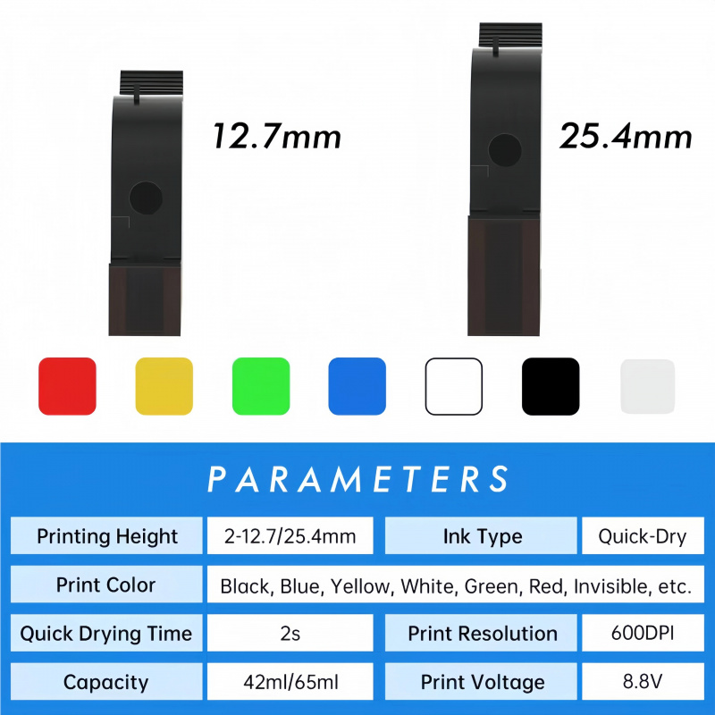 Fabrieksinktcartridge 12,7 mm  - Solvent Printer Ink recensie en prijs