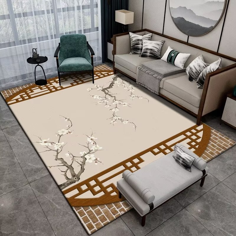 Chinese Stijl Bloementapijt Vo - Commercial Fabric Printing recensie en prijs